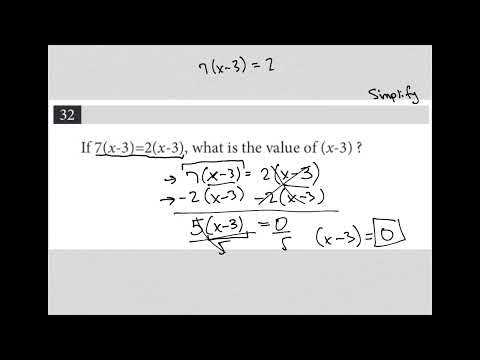 If 7(x-3) = 2(x-3), what is the value of (x-3)?