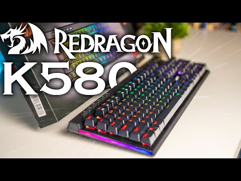Redragon K580 VATA RGB LED Backlit Mechanical Gaming Keyboard with Macro Keys & Dedicated Media Controls, Hot-Swappable Socket, Onboard Macro Recording (Blue Switches) video review thumbnail