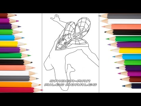 Spider man Miles Morales Coloring pages