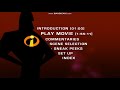 The Incredibles 2005 DVD Menu Walkthrough