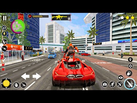 Flying Spider Rope Hero Games Android gameplay #games 