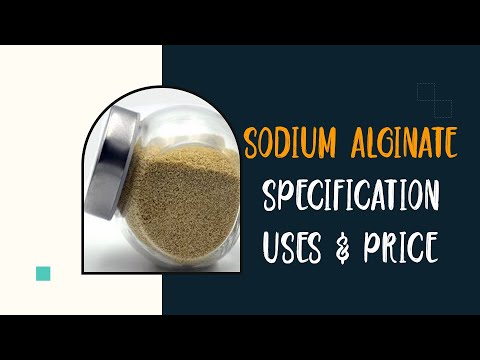 Sodium alginate powder, reagent grade, packaging type: bag