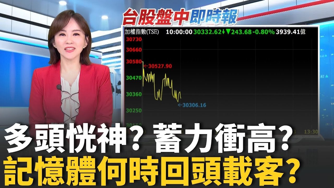 台股喘口氣! 多頭蓄勢待發? 融資餘額衝17年高點 記憶體唱獨角戲? 美光帶路.台廠笑到明年?｜台灣要聞20260107｜三立iNEWS