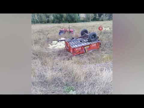 Kayseri’de traktör şarampole devrildi! Sürücü hayatını kaybetti