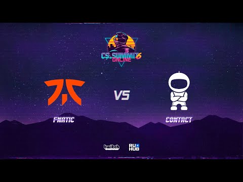 Fnatic vs c0ntact - CS_Summit Qualifier - map1 - de_mirage [Sleepsomewhile & Anishared]