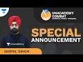 Special Announcement Unacademy Combat Jaspal Singh Shorts