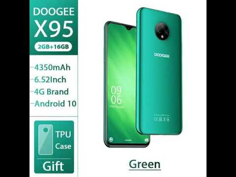DOOGEE X95 Cellphones 6.52''MTK6737 16GB ROM Dual SIM 13MP Triple Camera 4350mAh SmartPhones Mobi...