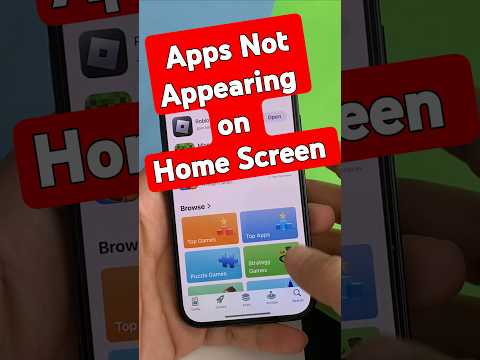 New Apps Not Appearing on Home Screen Here’s the Solution #tips #trending home screen iphone#shorts