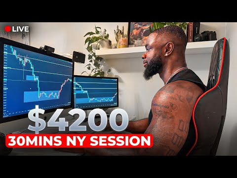 LIVE TRADING: $4200 In 30MINS Trading The New York Session