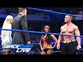 John Cena and Nikki Bella storm onto "Miz TV": SmackDown LIVE, March 28, 2017