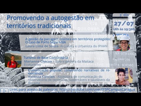 Webinário Povo & Mar: Conflitos e soluções para a gestão de territórios tradicionais