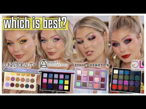 NEW & HOT Indie Makeup | 4 PALETTES 4 LOOKS