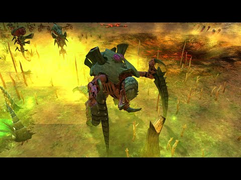 Dark Angels vs Tyranids vs Necrons - Bloodline Mod - Warhammer 40K Dawn Of War Soulstorm