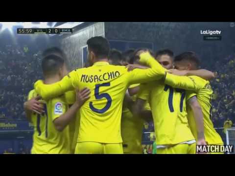 Cedric Bakambu Goal - Villarreal vs Real Madrid 2-3 La Liga 26/02/2017 HD