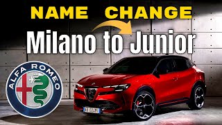 Alfa Romeo's Name Change From Milano to Junior