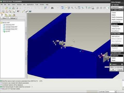 Pro/CABLING in Pro/ENGINEER