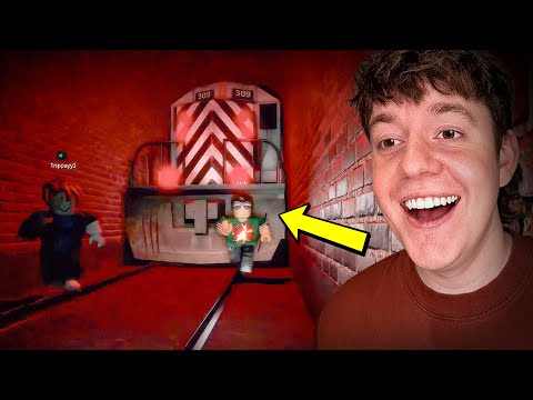 We Tried to ESCAPE The Roblox Train Tunnels