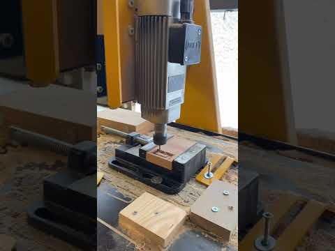 Cnc de mıknatıs için zıvana oyuyoruz🤘 #ahşapişleri #woodworking #diy #kendinyap #cnc