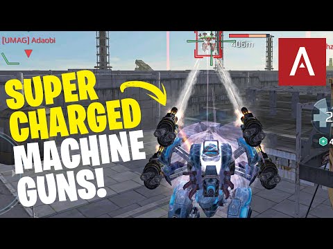 War Robots - Leech Machine Guns with INCREASED DAMAGE using Triple Overdrive Units WR Max Gameplay
