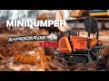 Minidumper Zeppelin Rhinoceros XN800 con caja elevable y pala