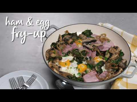 Slimming World Syn-free ham and egg fryup - FREE