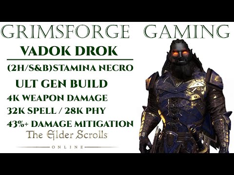 ESO Stamcro "Vadok Drok" Ult Gen Build (2H/S&B)