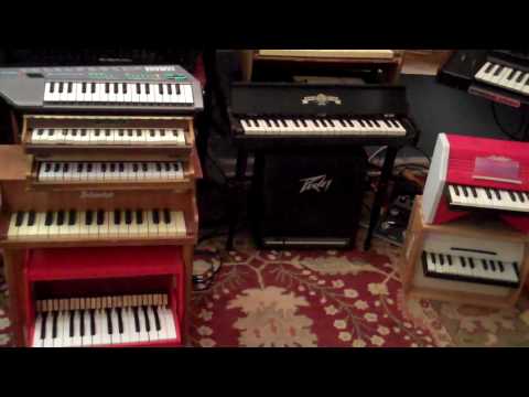 Miguel's toy piano collection (plus)