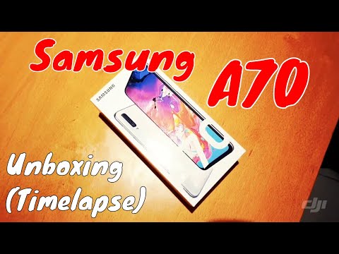 Samsung A70 unboxing (Timelapse)