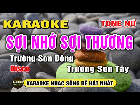 Sợi Nhớ Sợi Thương Karaoke Nhạc Sống Disco Tone Nữ I Beat Mới Dễ Hát Nhất I Karaoke Lâm Hiền