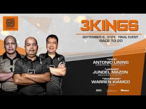 Three Kings | Lining vs Mazon vs Kiamco | Race to 20 | September 06, 2022