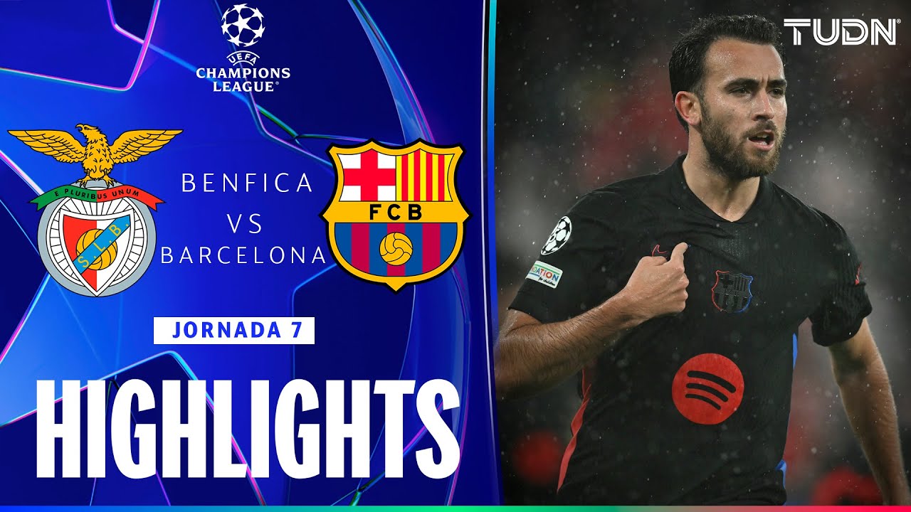 HIGHLIGHTS - Benfica vs Barcelona | UEFA Champions League 24/25 | TUDN