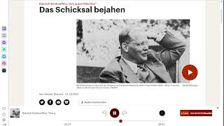 Deutschlandfunk Kultur: Dietrich Bonhoeffers „Von guten Mächten“ – Das Schicksal