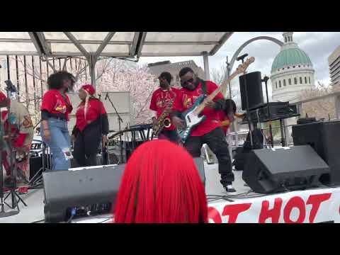 Big Sean Robinson aka "Just Blaze" on Bass Guitar with Danger Zone Band StL