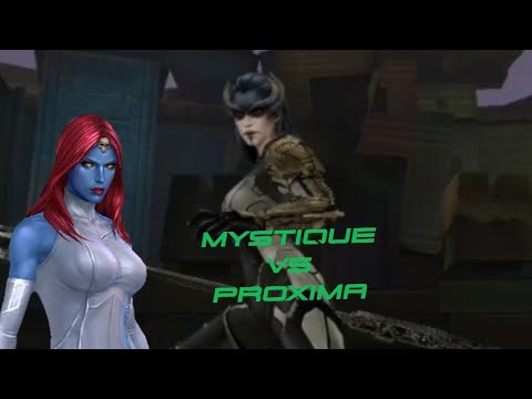 Mystique transcended vs proxima| With vs without debuff lead| MARVEL FUTURE FIGHT