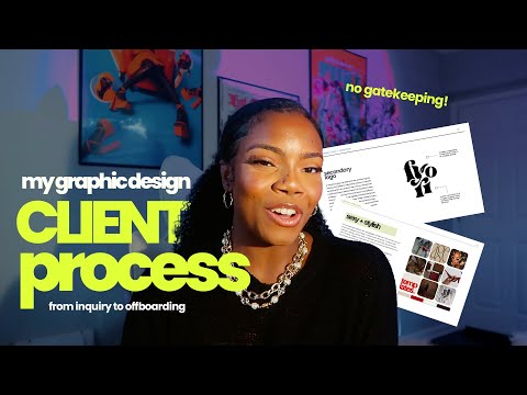 My ENTIRE  Graphic Design Client Process from INQUIRY to OFFBOARDING || NO GATEKEEPING!!