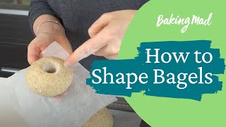 How to shape bagels