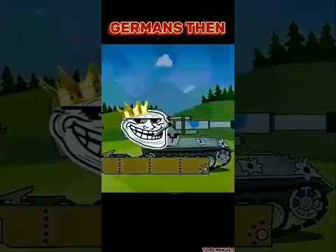 GERMAN TANKS NOW VS THEN #homeanimations #tank #tanks #youtubeshorts #shorts #gaming #cartoon #edit
