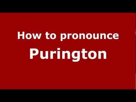 How to Pronounce Purington - PronounceNames.com