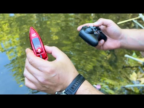 Micro RC Boat with an Awesome STUNT Skill 🚢⛵️🚤