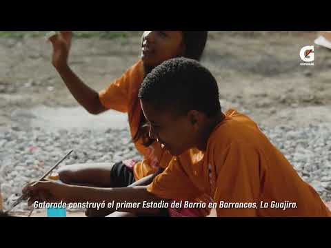Gatorade inaugura nuevo Estadio del Barrio en Barrancas, La Guajira con Fundación Luis Díaz.