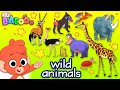 Learn Wild Animals For Kids Wild Zoo Animals Names And Sounds For Children Club Baboo