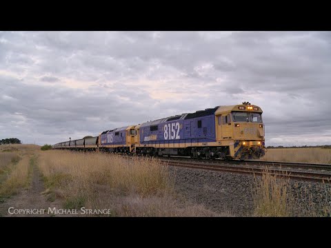 7733V Pacific National Grain Train Approaching Gheringhap (11/4/2024) - PoathTV Australian Railways