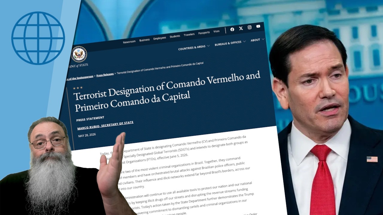 ESTADOS UNIDOS DESIGNA PCC e CV como ORGANIZAÇÕES TERRORISTAS INTERNACIONAIS
