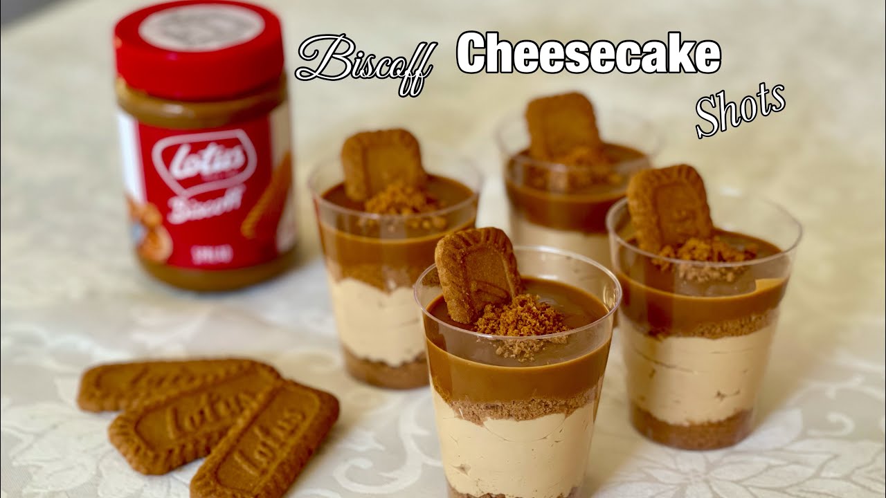 Lotus Biscoff Cheesecake Shots | Speculoos Cheesecake Shots | Jheme’s Kitchen