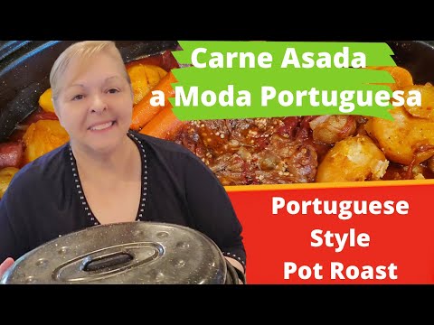 Make a Delicious Portuguese Pot Roast with Linguica and Potatoes - Carne Assada a Moda Portuguesa