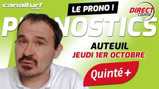 emission video des courses turf pmu du Jeudi 1 octobre 2026