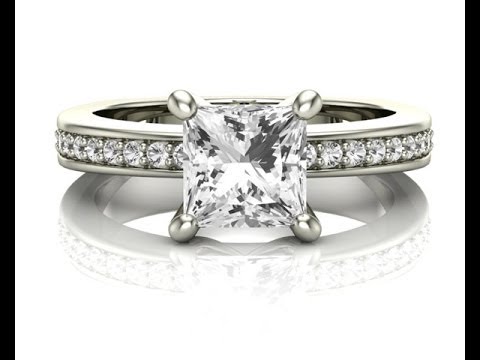 1.25ct princess cut diamond ring PR1032