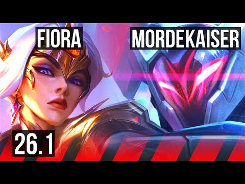 FIORA vs MORDEKAISER (TOP) | 44K damage | JP Challenger | 26.1