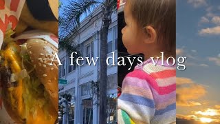 A few days vlog | drive, beach day, mall, hamburgers, homemade pizza & sushi