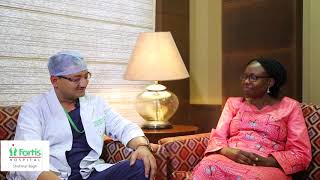 Patient Success Story: Watch how Dr. (Prof.) Amite Pankaj Aggarwal from Fortis Hospital, Shalimar Bagh, Delhi, successfully conducted an 'Arthroscopic Knee Surgery' in a short period of 6 hours on the Health Union Minister of Uganda. - Video Thumbnail